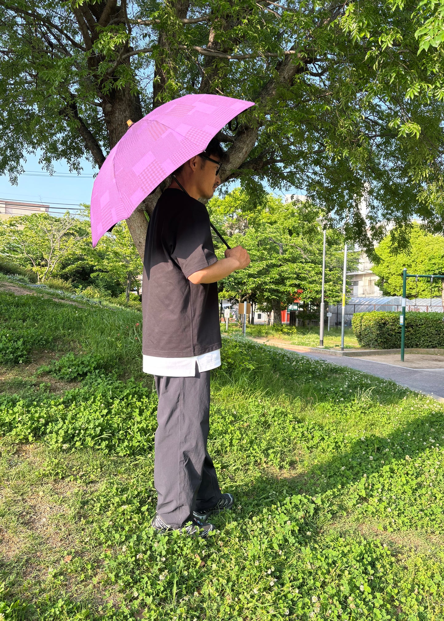 新作✳︎メンズ播州織日傘✳︎折りたたみ✳︎日本製✳︎国内送料込