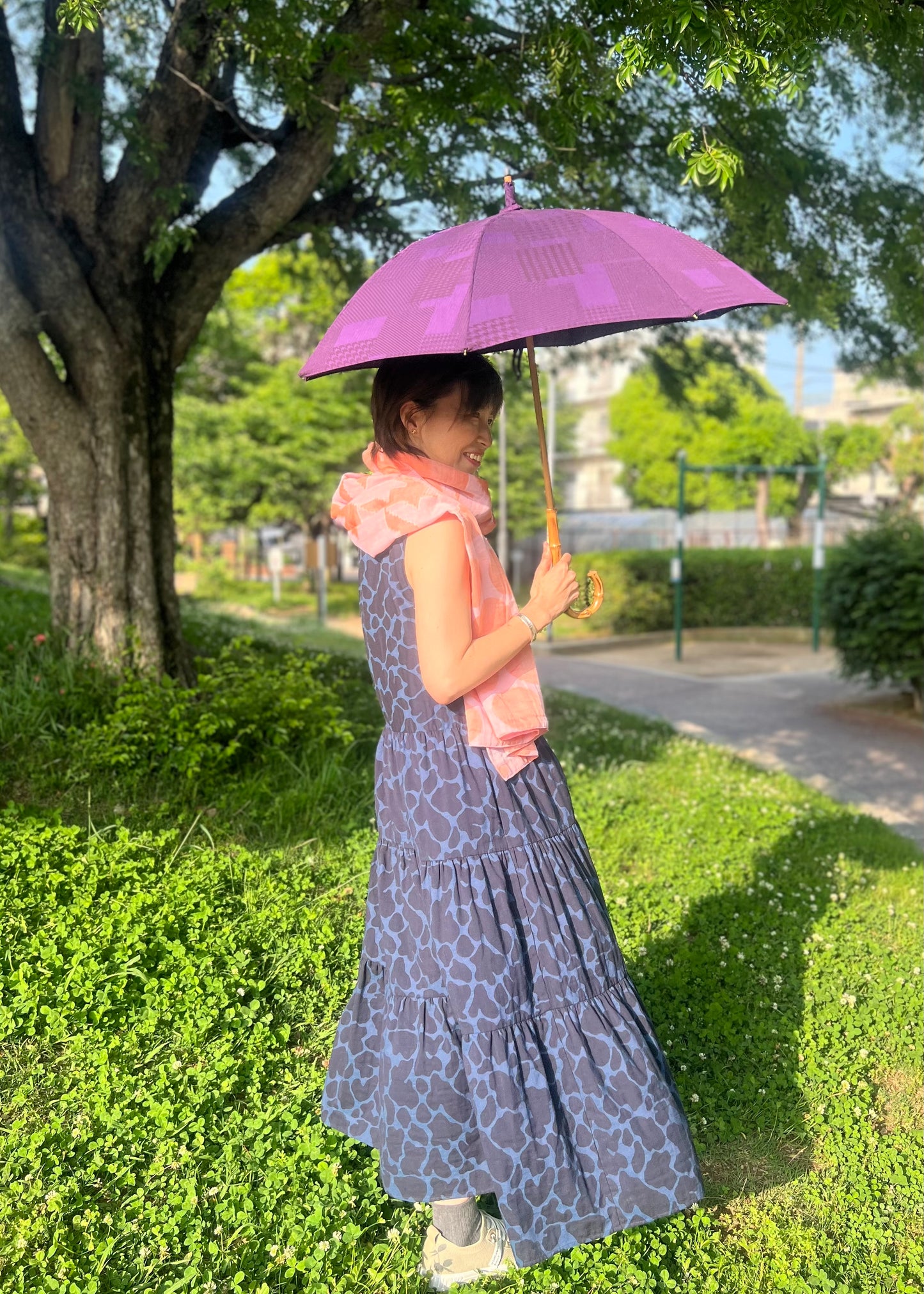 新作✳︎播州織日傘✳︎日本製✳︎国内送料込