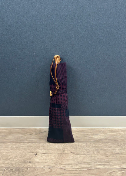 HiraTen 播州織日傘「パッチワークシリーズ／エンジ色」