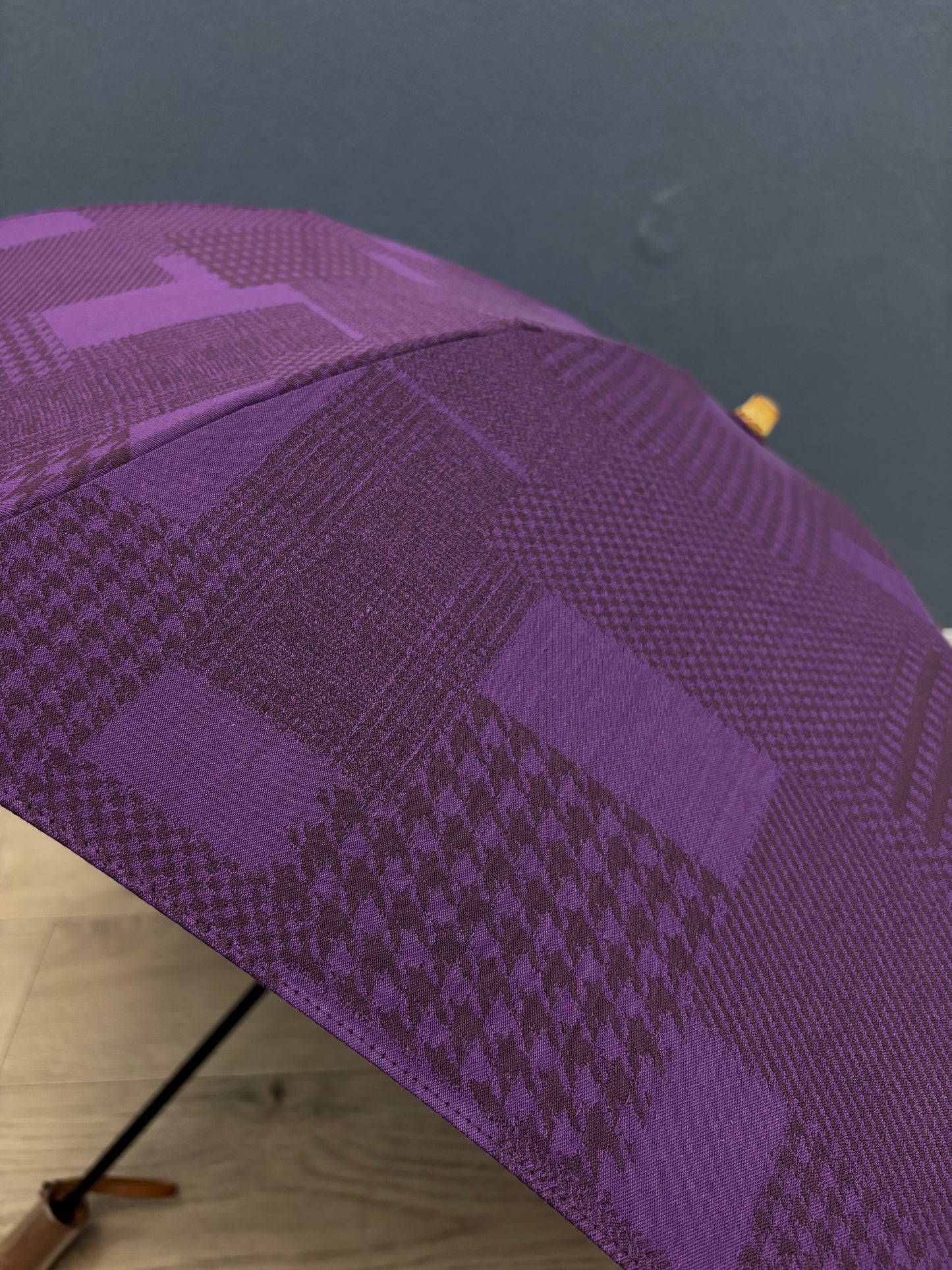 HiraTen 播州織日傘「パッチワークシリーズ／すみれ色」