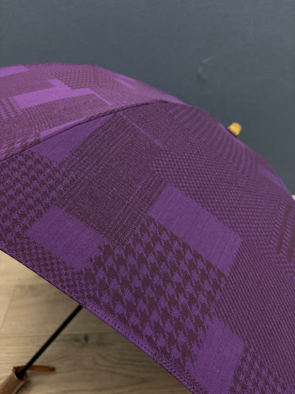 HiraTen 播州織日傘「パッチワークシリーズ／すみれ色」