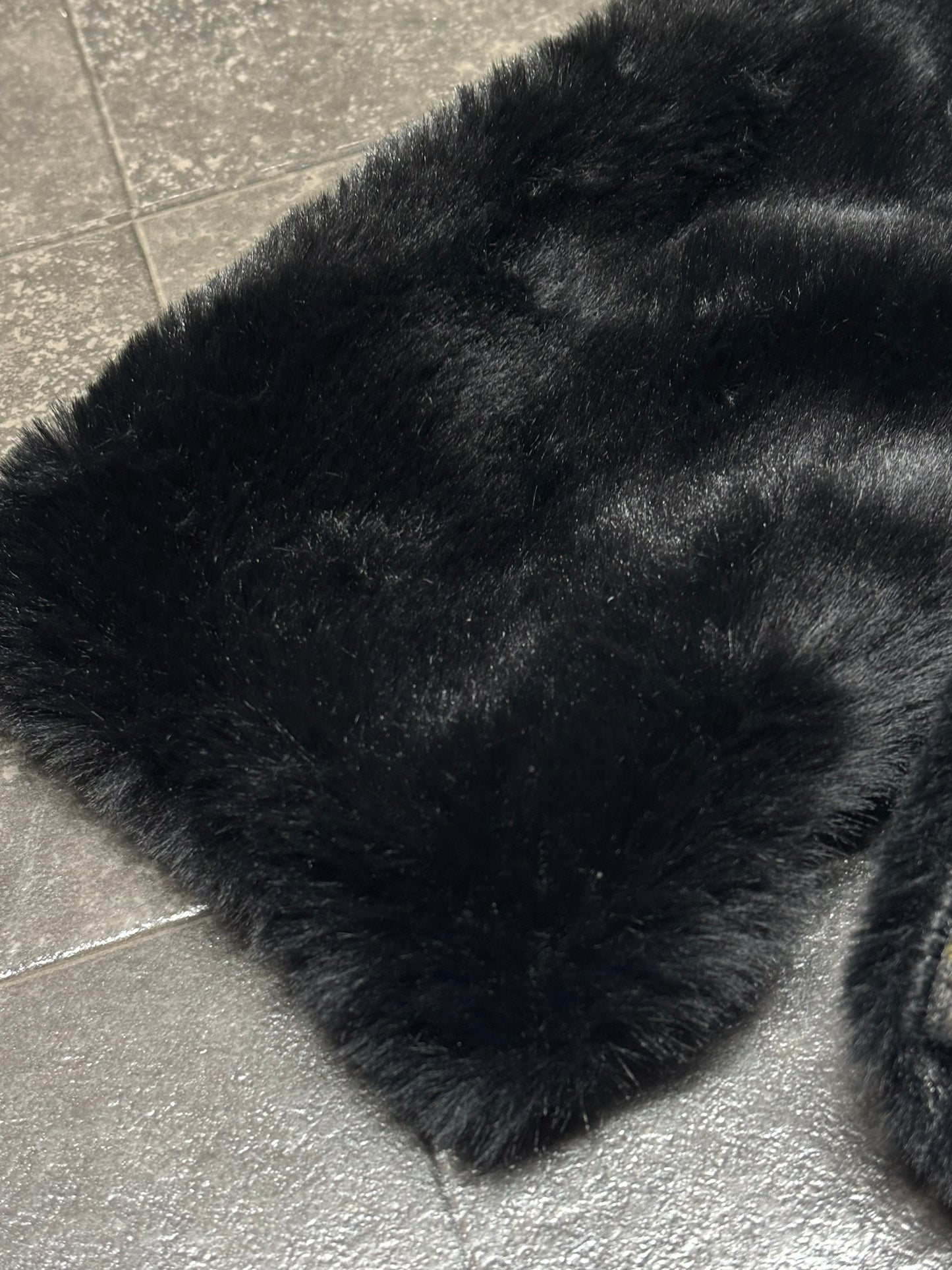 播州織✖️フェイクラビット⭐️1点ものマフラー⭐️クリスマスプレゼント⭐️通すだけで上品。冬の首元に大人の余裕を