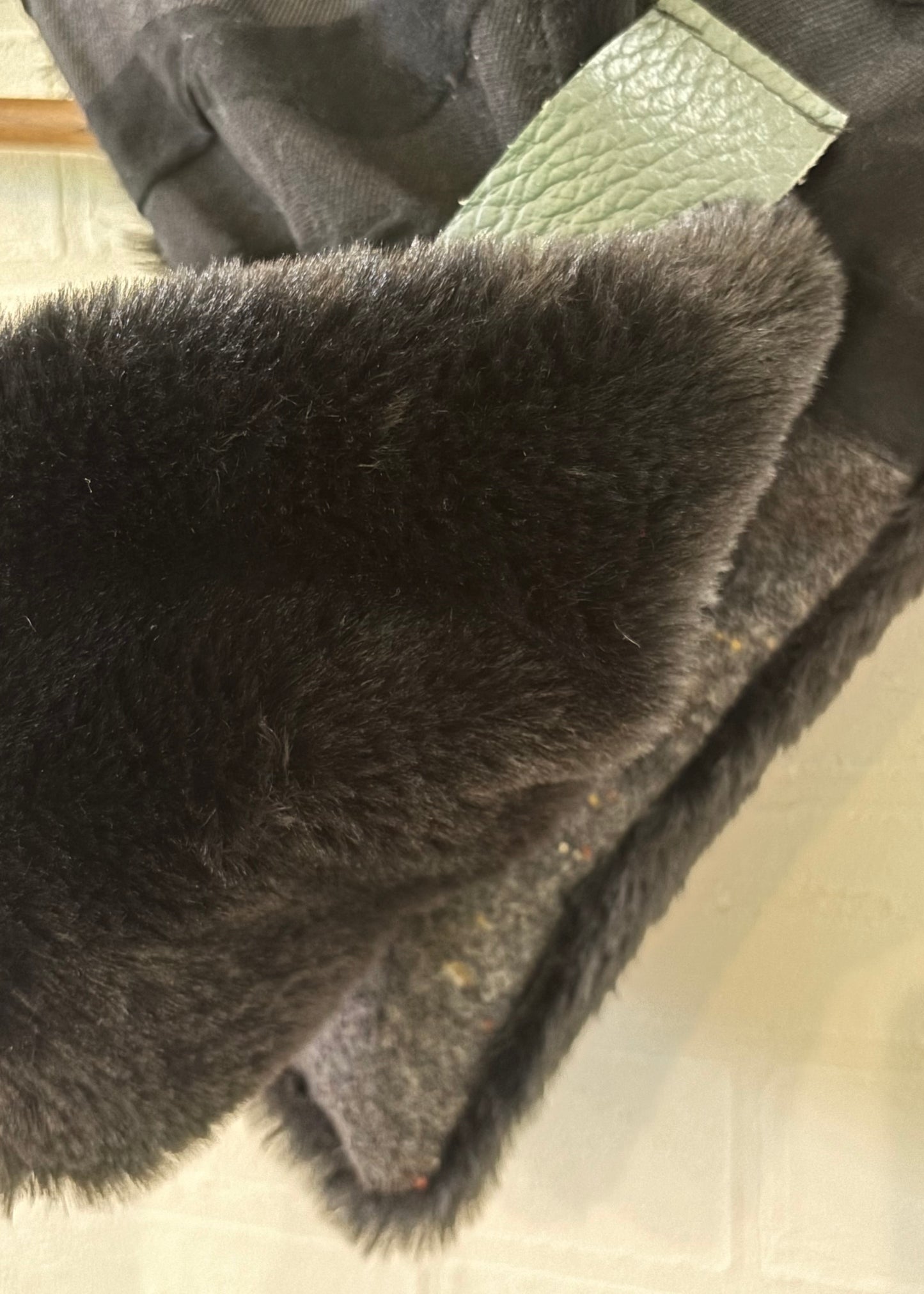 播州織✖️フェイクラビット⭐️1点ものマフラー⭐️クリスマスプレゼント⭐️通すだけで上品。冬の首元に大人の余裕を