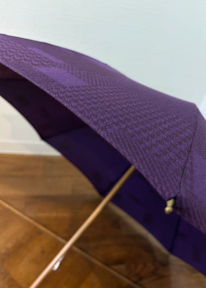 HiraTen 播州織日傘「パッチワークシリーズ／すみれ色」