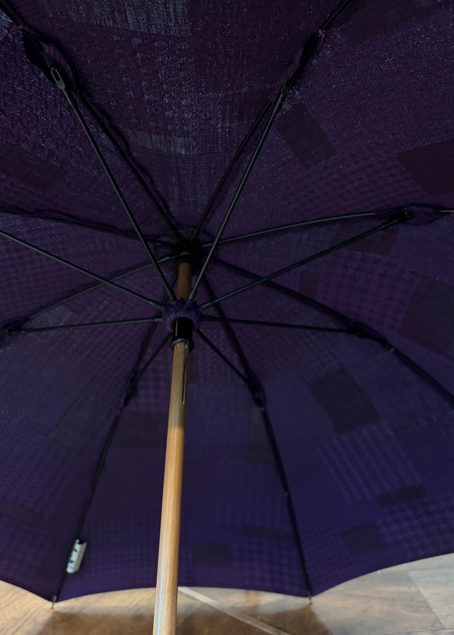 HiraTen 播州織日傘「パッチワークシリーズ／すみれ色」