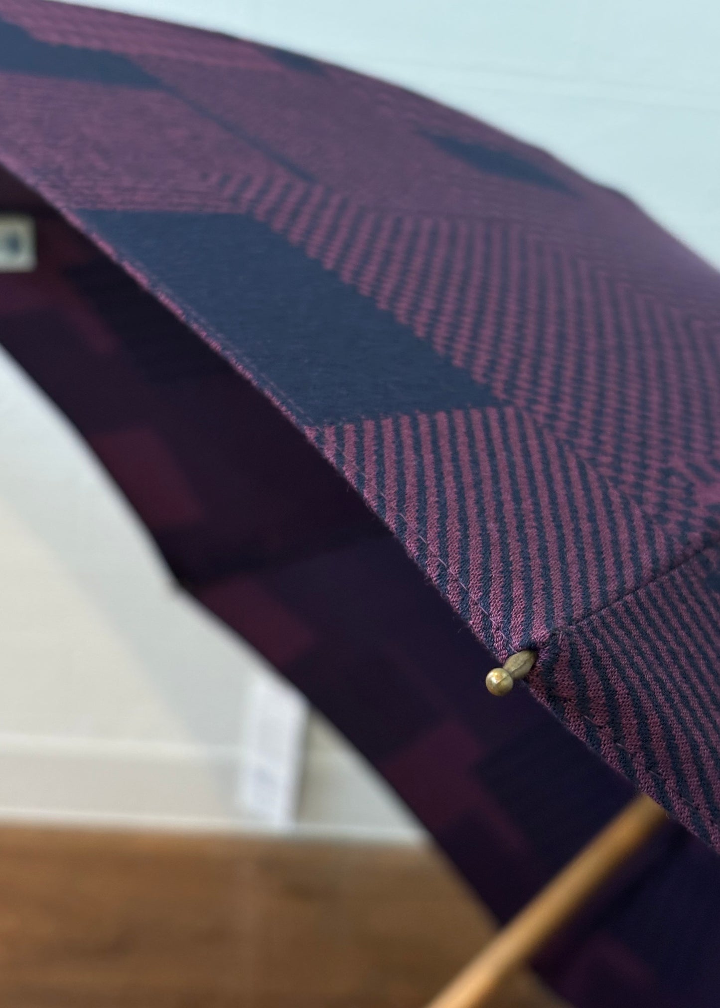 HiraTen 播州織日傘「パッチワークシリーズ／エンジ色」