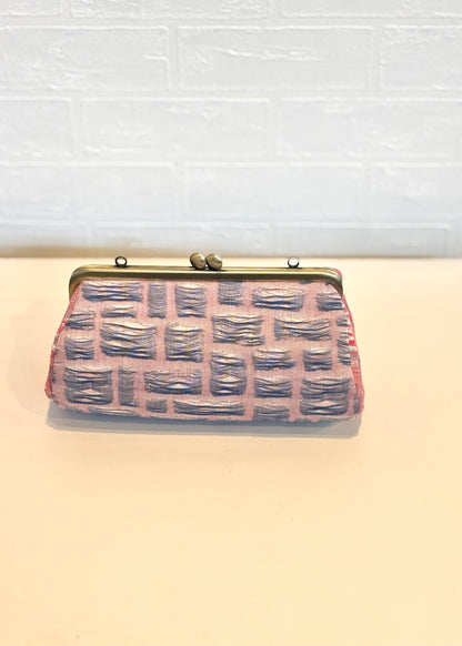 播州織 がま口ポーチ（ショルダー対応）限定品