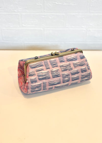 播州織 がま口ポーチ（ショルダー対応）限定品