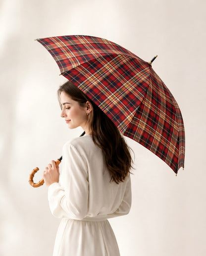 雨の日も、日差しの日も。装いを楽しむ播州織の晴雨兼用日傘　
