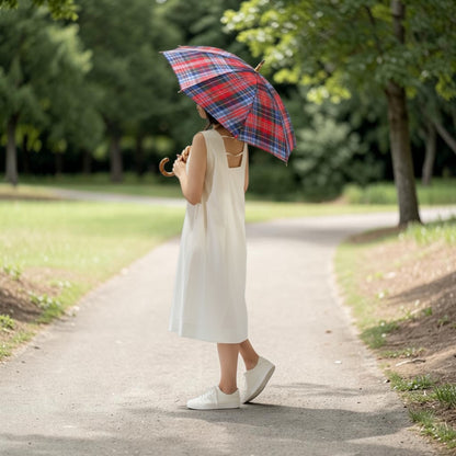 タータンチェック柄 /  雨の日も晴れの日も　お出かけが楽しくなる特別な一本　